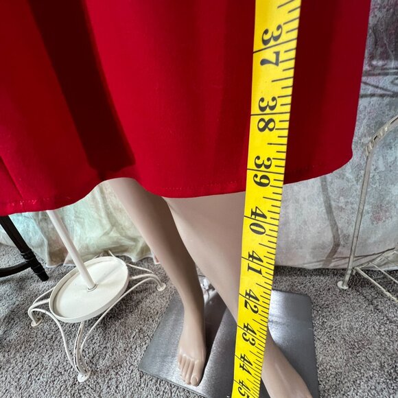 📌Calvin Klein Midi Sleeveless Fitted Dress with Keyhole and Belt - Picture 8 of 15